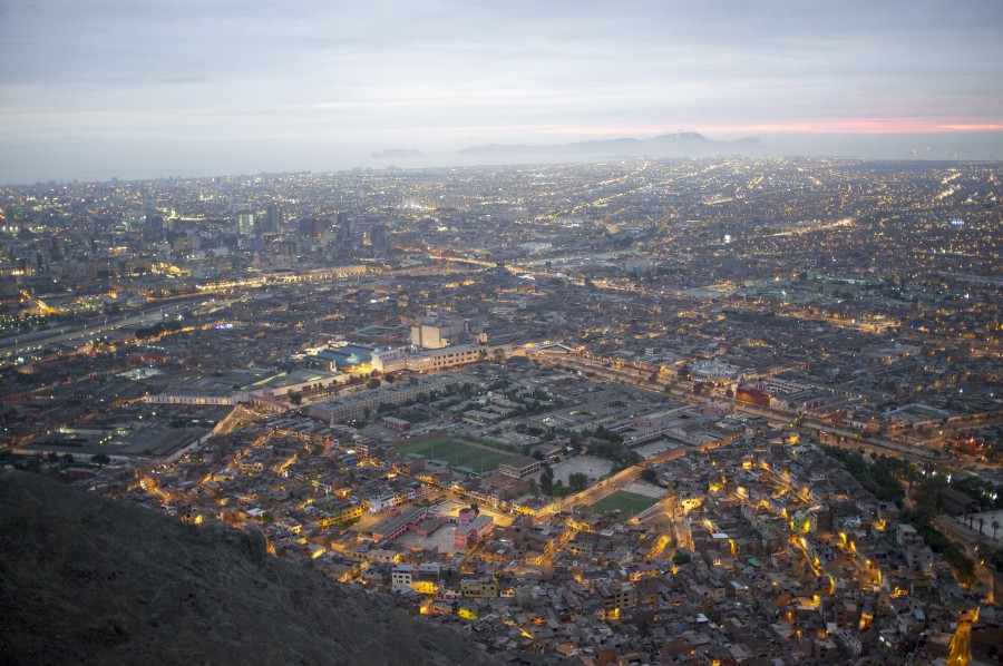 lima, peru, america del sur, america latina, ciudad, vista area, paisaje urbano, atardecer, 