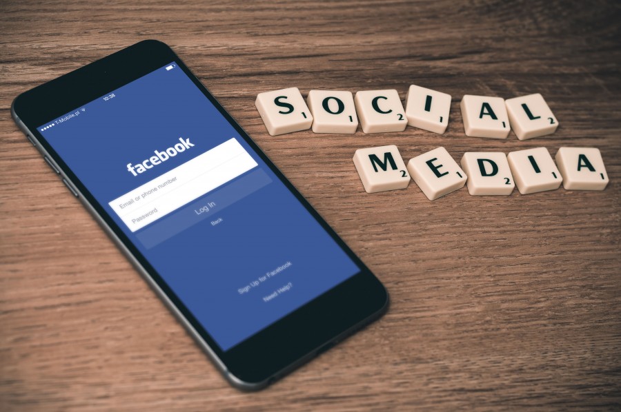 iphone, red social, facebook, internet, tecnologia, concepto, nadie, 