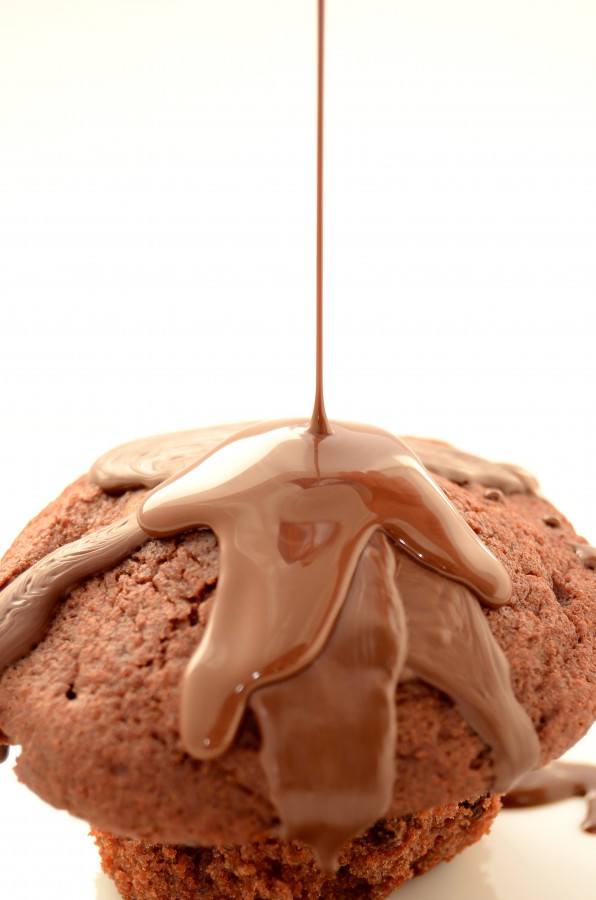 muffin, muffins, comidas, dulce, postre, pastel, primer plano, chocolate, fondo blanco, 