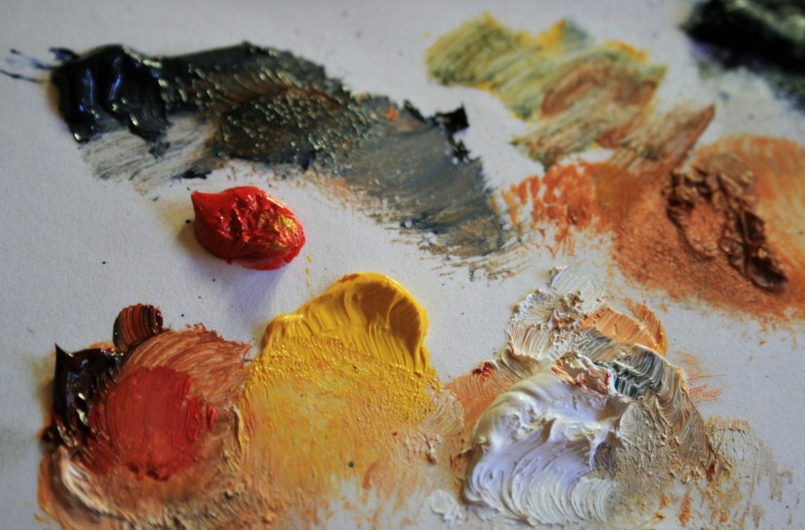 pintura, arte, color, colores, colorido, abstracto, nadie, fondo, background, oleo, pintar, actividad, 
