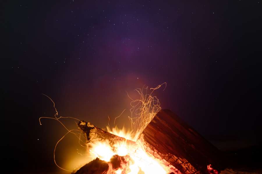 Larga Exposición, Fuego, Chispa, Registro, Leña, Fogata, Llama, Quemar, Quema, Calor, Noche, Al aire libre, Fondos de pantalla hd