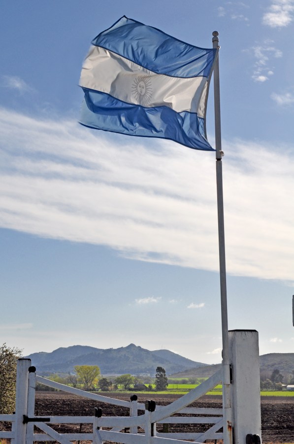 argentina, bandera, pais, cielo, nadie, simbolo, Granja, Gate, puertas, Cerca, 