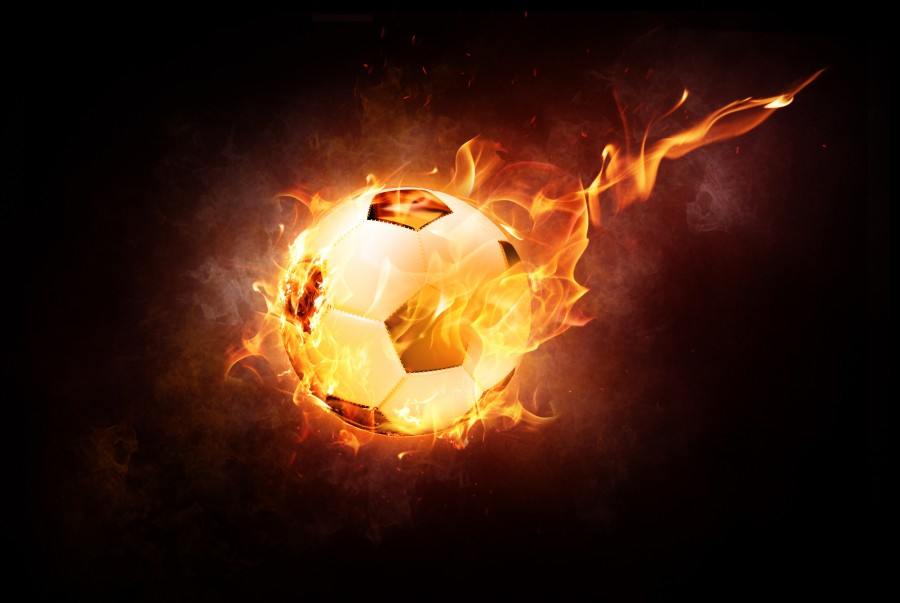 fútbol, bola, deportes, cuero, fuego, la luz, llama, caliente, copa del mundo, jugar, campeonato del mundo, fondo de pantalla hd 