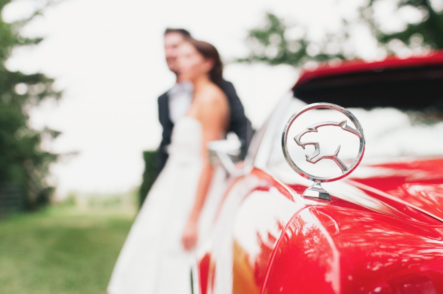 jaguar, casamiento, boda, insignia, auto, lujo, lujoso, deportivo, pareja, fuera de foco, exterior, aire libre, amor