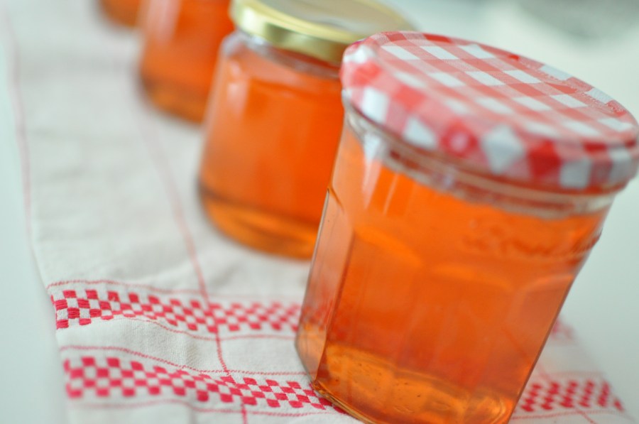 mermelada, dulce, cocina, tarro, frasco, vidrio, rojo, postre, colorido, color, cocinar, mantel, nadie, 