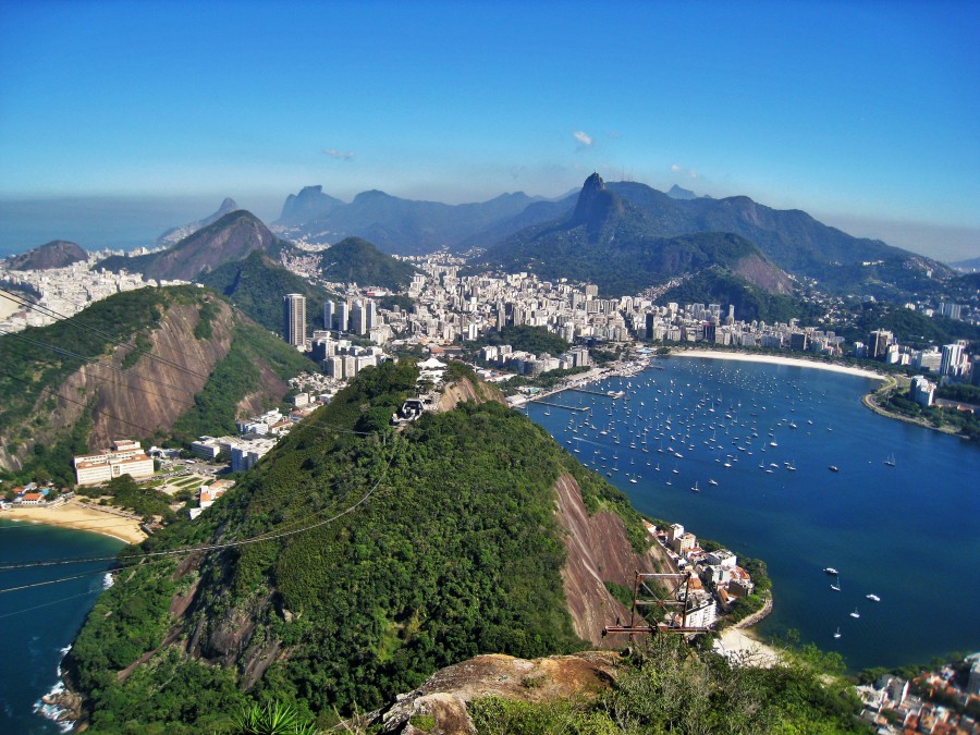 Rio de Janeiro, Brasil, paisaje, ciudad, bahia, pan de azucar, america latina, 