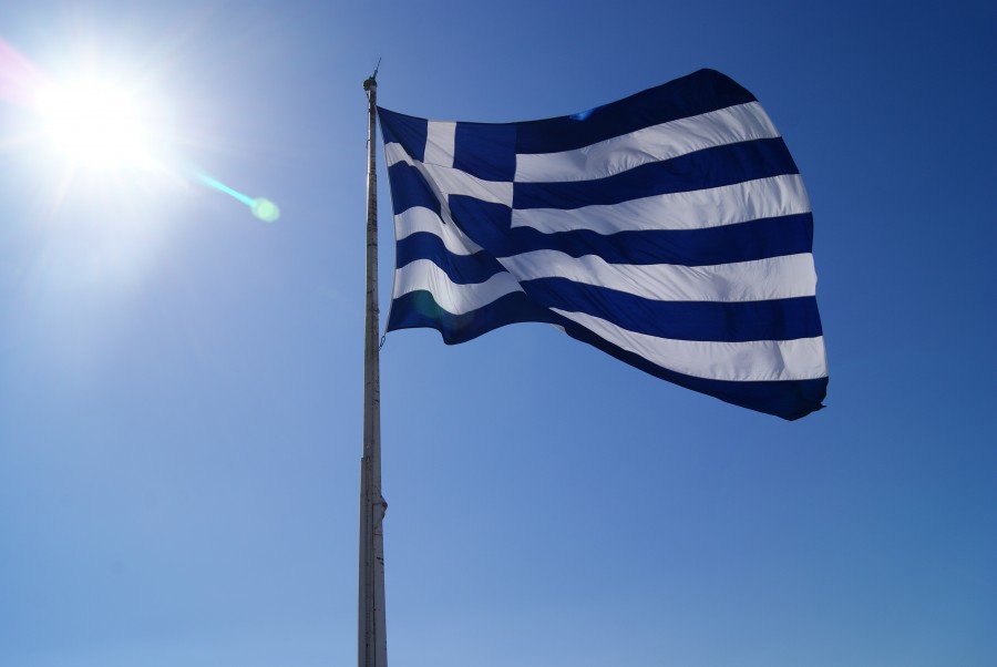 grecia, bandera, europa, griego, simbolo, nadie, 
