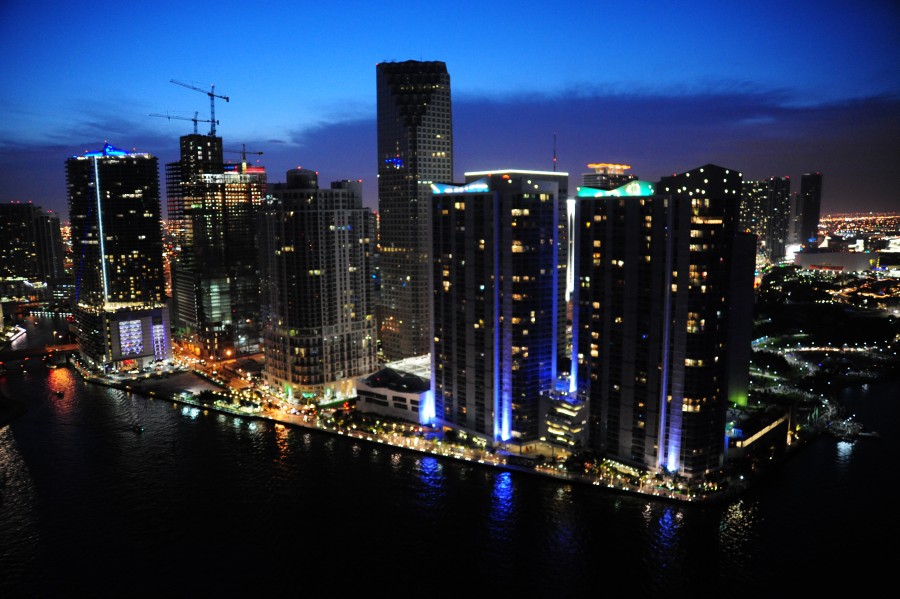 miami, estados unidos, usa, noche, ciudad, america, luz, luces, lugar turisico, 