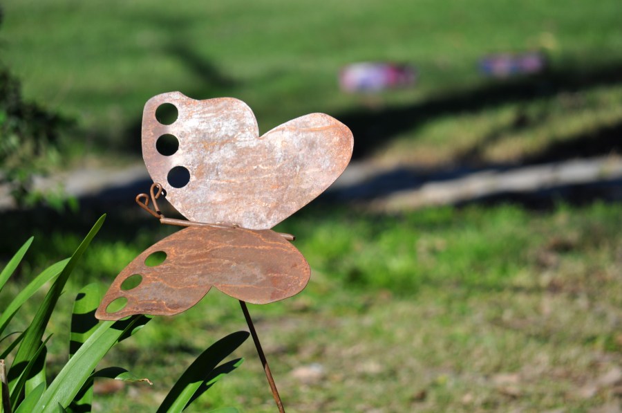 Mariposa, metales, Lata, Decoracion, Jardin, 