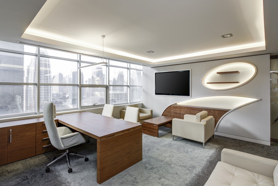 oficina, salón, ejecutivo, sesión, negocio, escritorio, lugar de trabajo, corporativa, tecnología, trabajo , escritorio, sillon, sofá, television, pantalla, moderno, ordenado, sala de reuniones