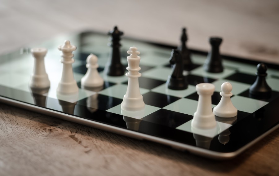 ajedrez, juego, rey, caballo, peon, estrategia, tablero, tecnologia, ipad, tablet, tactil, 