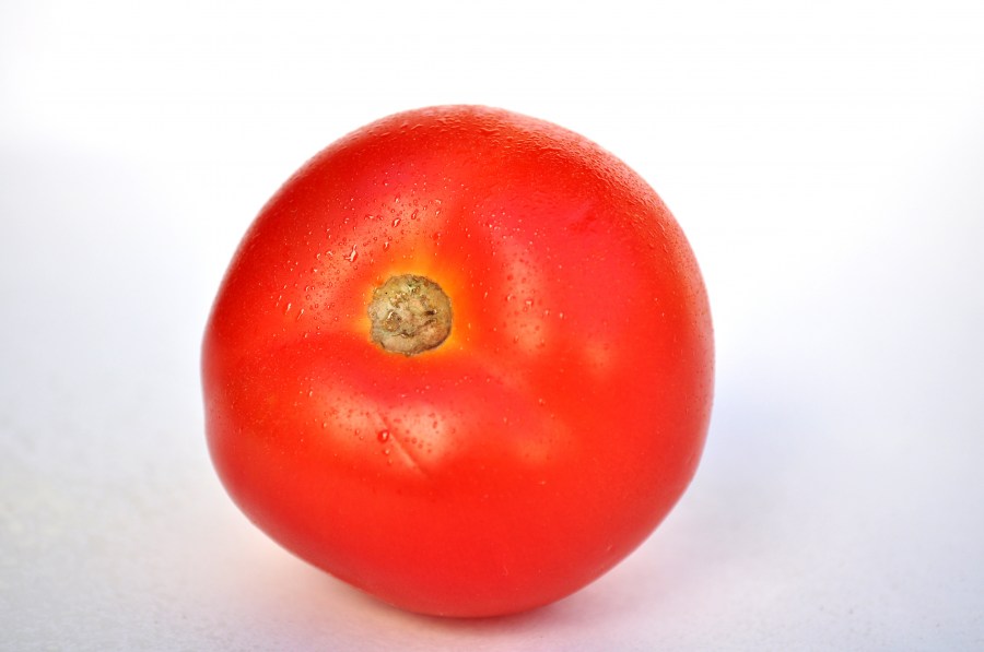 Fondo Blanco, Foto de Estudio, Cut Out, Un objeto, Tomate, Verdura, Rojo