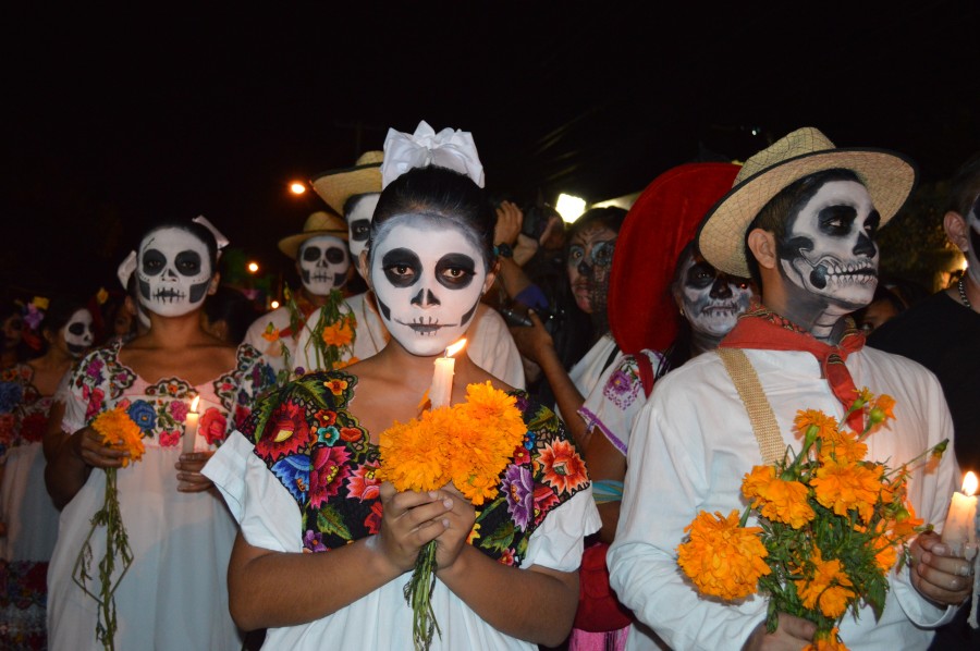 dia de los muertos, mexico, mexicano, america, muerte, festejo, celebracion, maquillaje, mascara, 