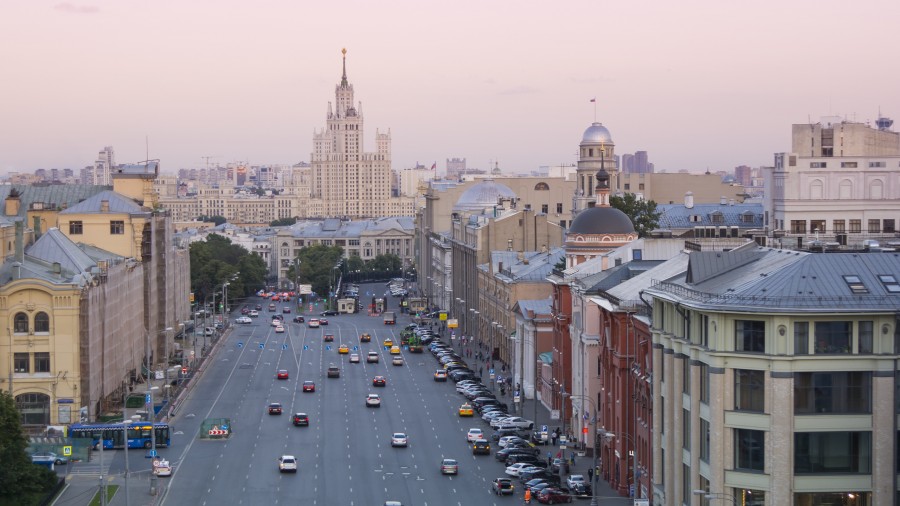 moscu, rusia, ciudad, ciudad capital, atardecer, paisaje urbano, 