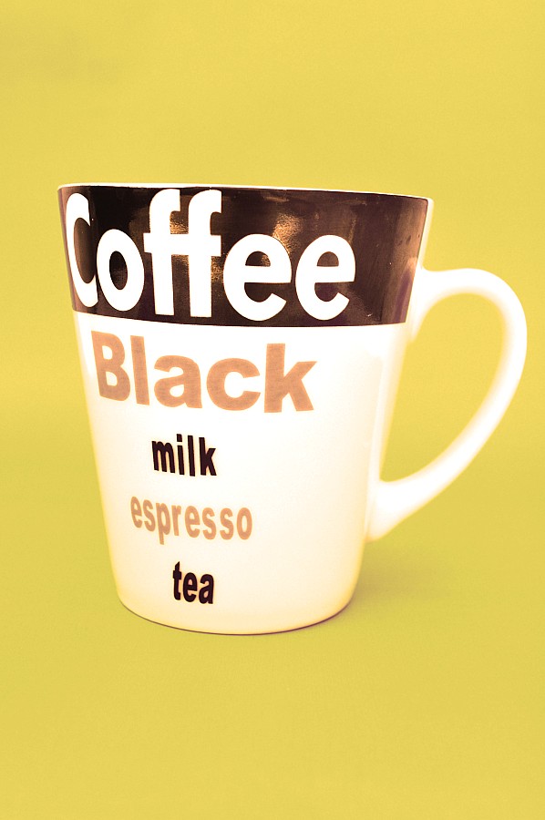 Taza, Cafe, Un Objeto, Bebida, Caliente, Amarillo, Desayuno,P052014, Freejpg
